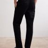 Straight-Leg Stretch Cotton-Twill Trousers - BK Straight-Leg Stretch Cotton-Twill Trousers - BK