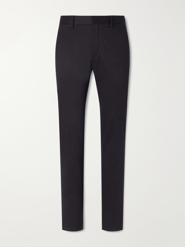 Straight-Leg Stretch Cotton-Twill Trousers Straight-Leg Stretch Cotton-Twill Trousers