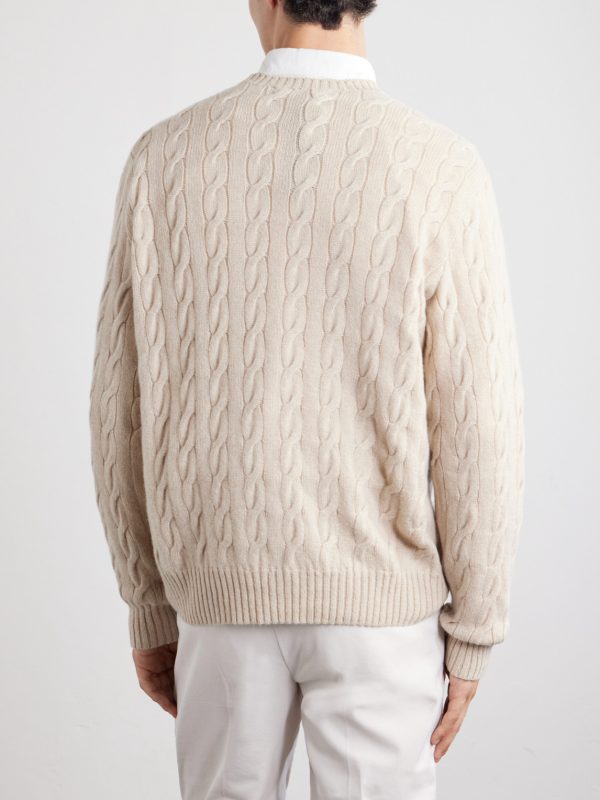 Cashmere Cable-Knit Sweater - BK