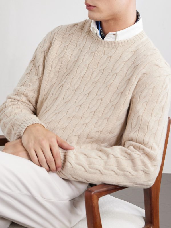 Cashmere Cable-Knit Sweater - CU