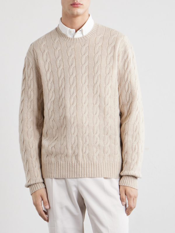 Cashmere Cable-Knit Sweater - FR