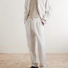 Wimbledon Straight-Leg Embroidered Cotton and Cashmere-Blend Sweatpants - OU Wimbledon Straight-Leg Embroidered Cotton and Cashmere-Blend Sweatpants - OU