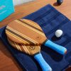 Leblon Wooden Beach Bat and Ball Set - OU Leblon Wooden Beach Bat and Ball Set - OU
