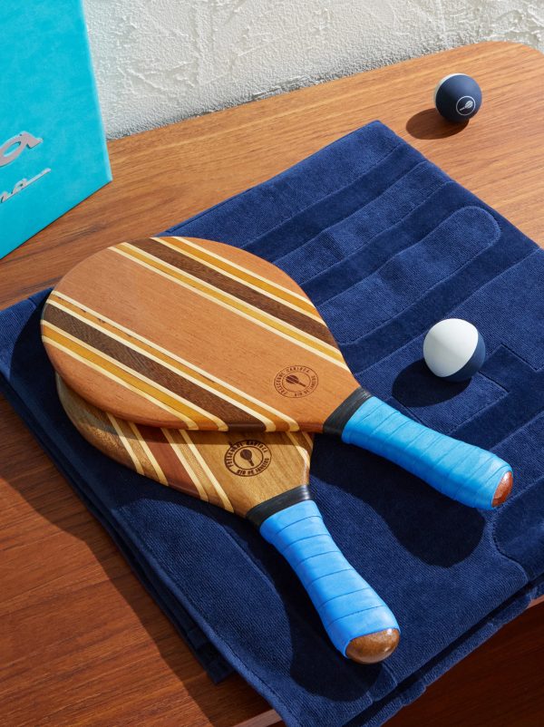 Leblon Wooden Beach Bat and Ball Set - OU Leblon Wooden Beach Bat and Ball Set - OU