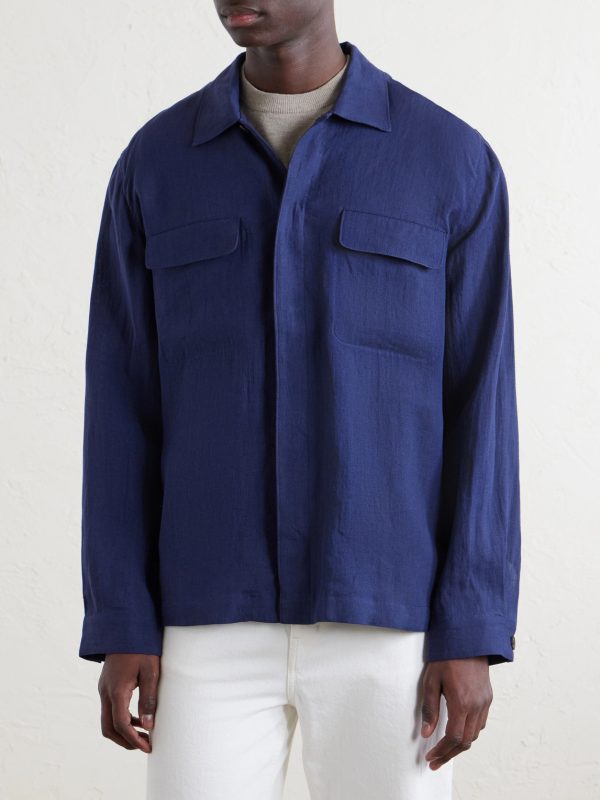 Linen Overshirt - FR Linen Overshirt - FR