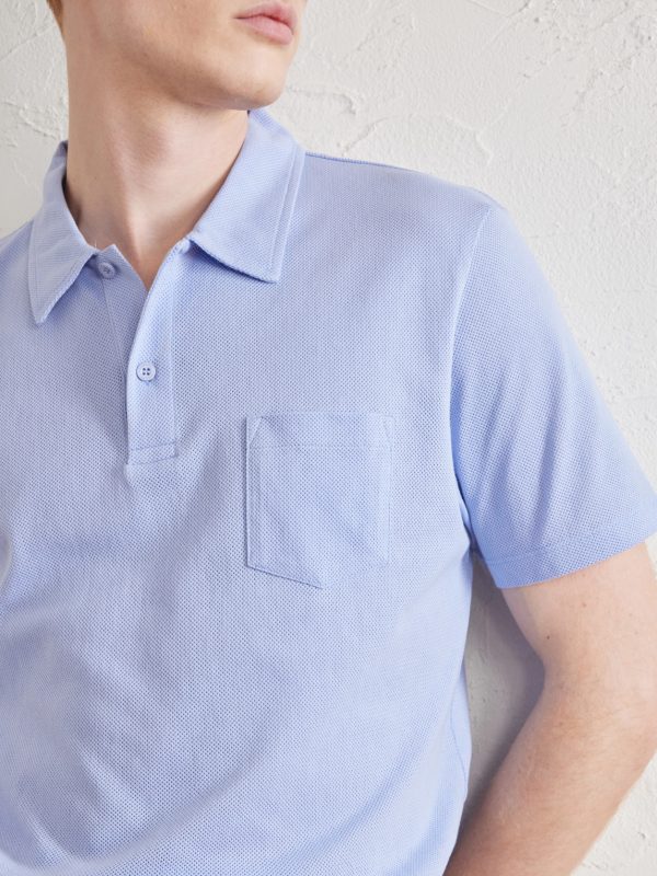 Riviera Cotton-Mesh Polo Shirt - CU Riviera Cotton-Mesh Polo Shirt - CU