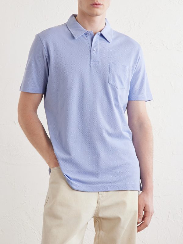Riviera Cotton-Mesh Polo Shirt - FR Riviera Cotton-Mesh Polo Shirt - FR