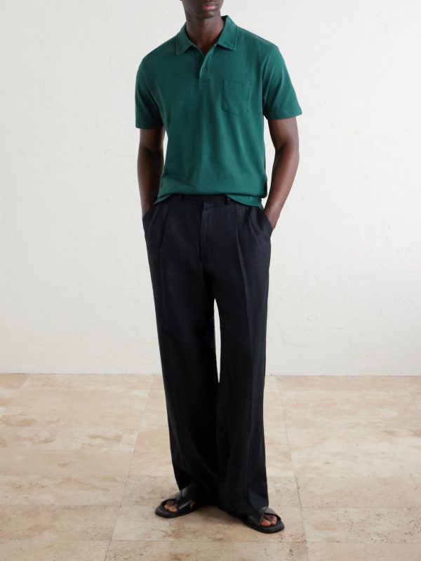 Riviera Slim-Fit Cotton-Mesh Polo Shirt - OU Riviera Slim-Fit Cotton-Mesh Polo Shirt - OU