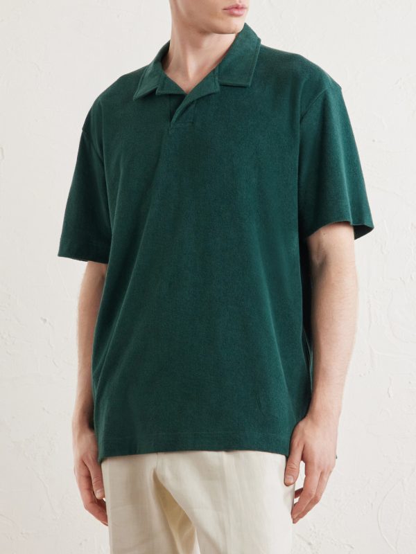 Sea Island Cotton-Terry Polo Shirt - FR Sea Island Cotton-Terry Polo Shirt - FR