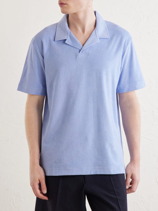 Sea Island Cotton-Terry Polo Shirt - FR Sea Island Cotton-Terry Polo Shirt - FR