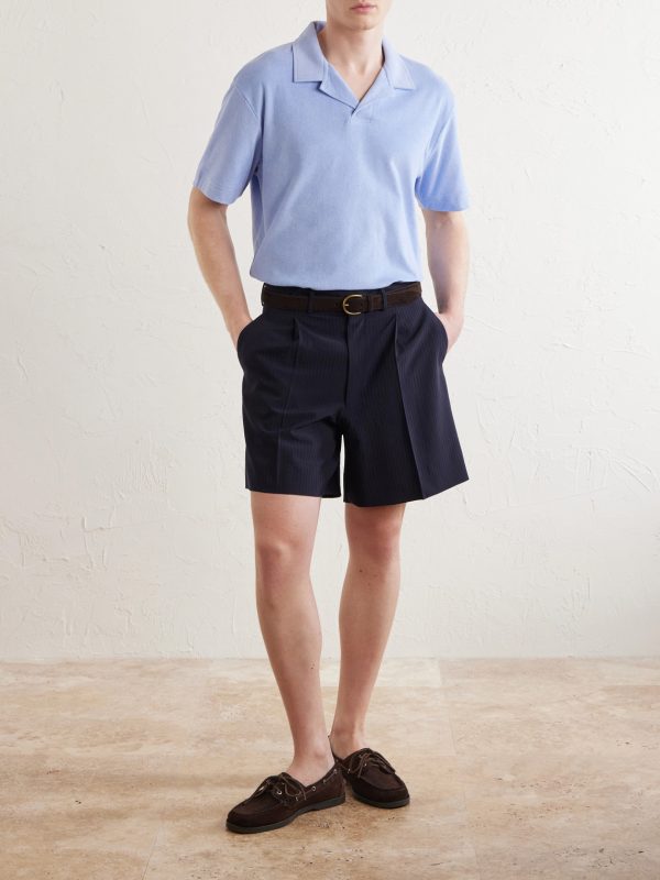 Sea Island Cotton-Terry Polo Shirt - OU Sea Island Cotton-Terry Polo Shirt - OU