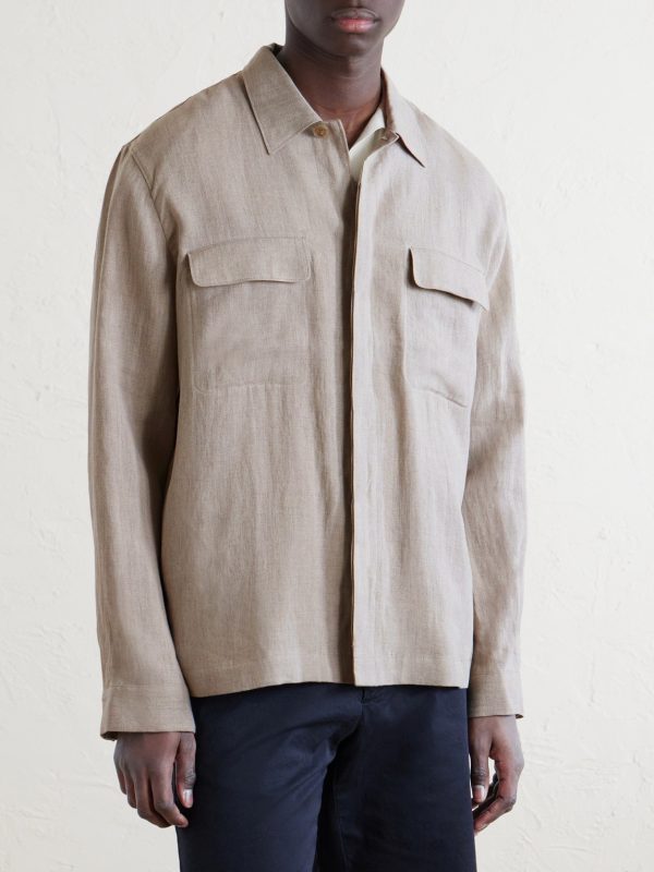 Linen Overshirt - FR Linen Overshirt - FR