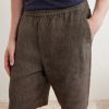 Straight-Leg Linen Shorts - CU Straight-Leg Linen Shorts - CU