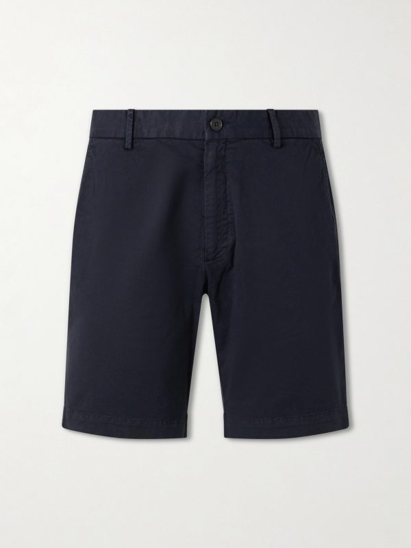 Straight-Leg Garment-Dyed Cotton-Blend Twill Chino Shorts Straight-Leg Garment-Dyed Cotton-Blend Twill Chino Shorts