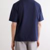 Camp-Collar Textured-Cotton Shirt - BK Camp-Collar Textured-Cotton Shirt - BK