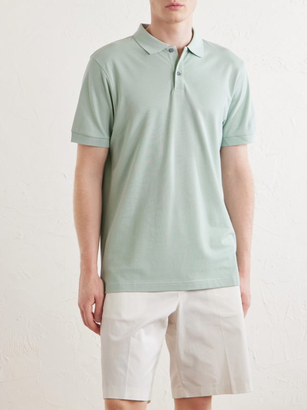 Pima Cotton-Piqué Polo-Shirt - FR