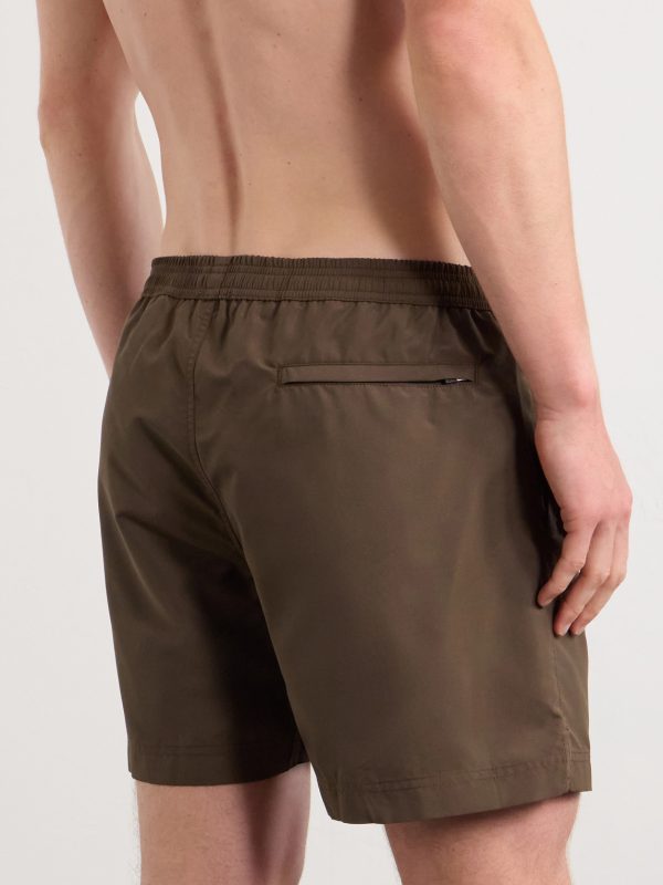 Drawstring Straight-Leg Swim Shorts - BK Drawstring Straight-Leg Swim Shorts - BK