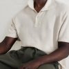 Linen-Piqué Polo Shirt - CU