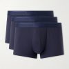Three-Pack Stretch Cotton-Blend Jersey Boxer Briefs - FR Three-Pack Stretch Cotton-Blend Jersey Boxer Briefs - FR