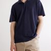 Linen-Piqué Polo Shirt - FR Linen-Piqué Polo Shirt - FR