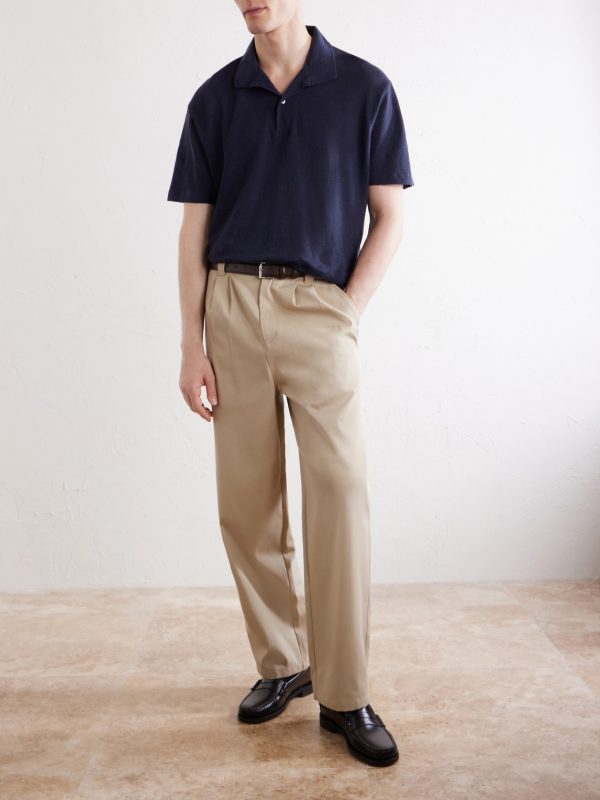 Linen-Piqué Polo Shirt - OU Linen-Piqué Polo Shirt - OU
