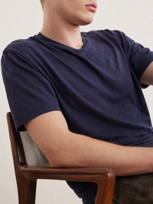 Cotton and Linen-Blend T-Shirt - CU