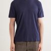 Cotton and Linen-Blend T-Shirt - FR