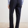 Straight-Leg Cotton-Poplin Suit Trousers - BK Straight-Leg Cotton-Poplin Suit Trousers - BK