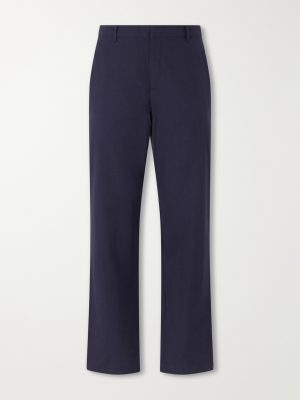 Straight-Leg Cotton-Poplin Suit Trousers Straight-Leg Cotton-Poplin Suit Trousers
