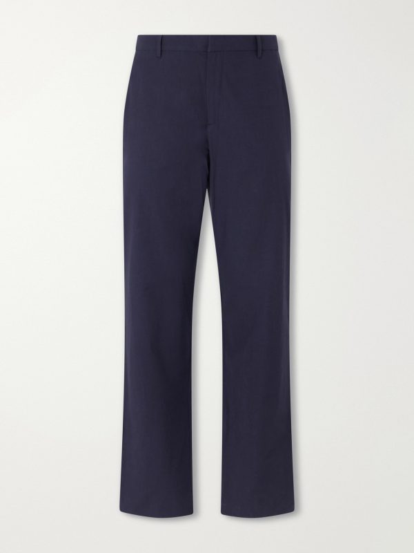 Straight-Leg Cotton-Poplin Suit Trousers Straight-Leg Cotton-Poplin Suit Trousers