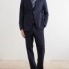 Straight-Leg Cotton-Poplin Suit Trousers - OU Straight-Leg Cotton-Poplin Suit Trousers - OU