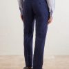 Straight-Leg Pleated Linen Suit Trousers - BK Straight-Leg Pleated Linen Suit Trousers - BK