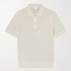 Ribbed Cotton Polo-Shirt