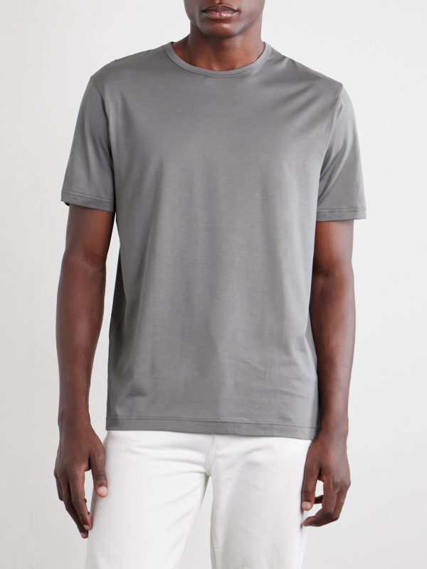Slim-Fit Cotton-Jersey T-Shirt - FR Slim-Fit Cotton-Jersey T-Shirt - FR