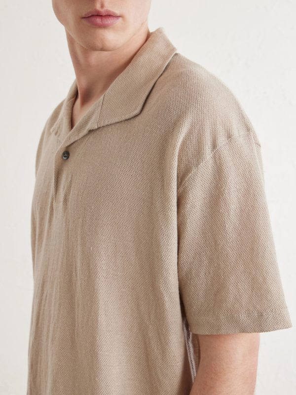 Linen-Piqué Polo Shirt - CU Linen-Piqué Polo Shirt - CU
