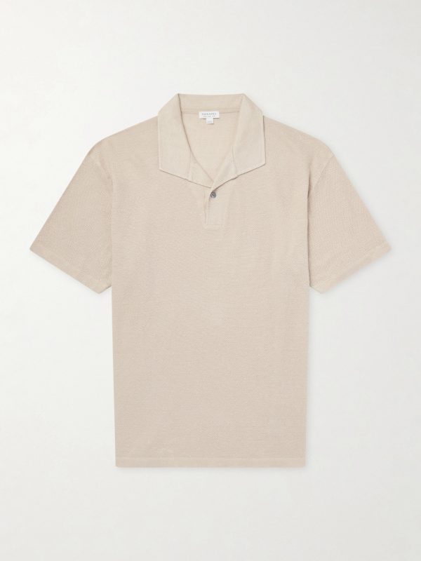 Linen-Piqué Polo Shirt Linen-Piqué Polo Shirt