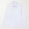 Camp-Collar Cotton and Linen-Blend Shirt