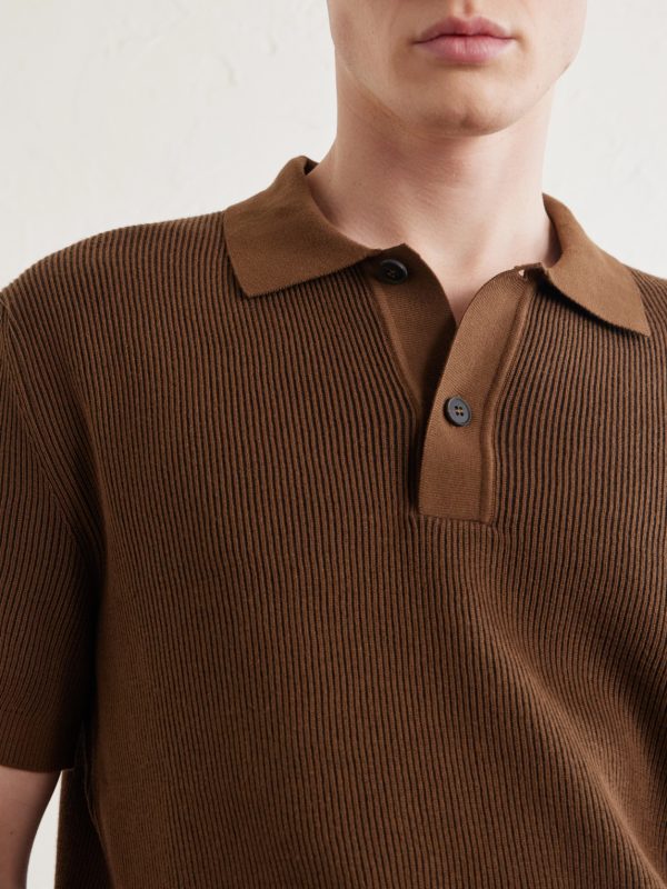 Ribbed Cotton Polo-Shirt - CU Ribbed Cotton Polo-Shirt - CU