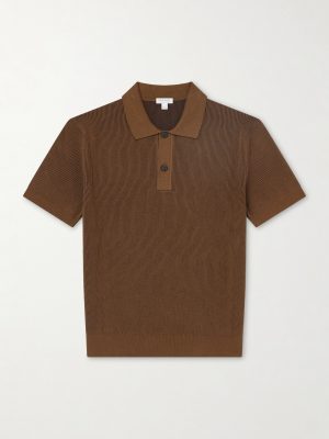 Ribbed Cotton Polo-Shirt Ribbed Cotton Polo-Shirt