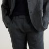 Straight-Leg Pleated Linen Suit Trousers - CU Straight-Leg Pleated Linen Suit Trousers - CU