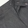 Straight-Leg Pleated Linen Suit Trousers - E1 Straight-Leg Pleated Linen Suit Trousers - E1