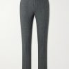 Straight-Leg Pleated Linen Suit Trousers Straight-Leg Pleated Linen Suit Trousers