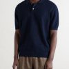 Honeycomb-Knit Linen and Silk-Blend Polo Shirt - FR Honeycomb-Knit Linen and Silk-Blend Polo Shirt - FR