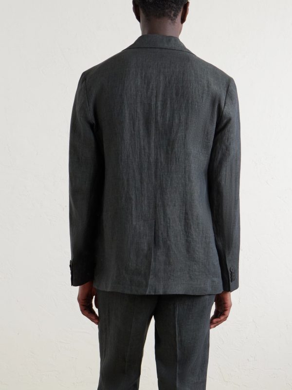 Linen Suit Jacket - BK Linen Suit Jacket - BK