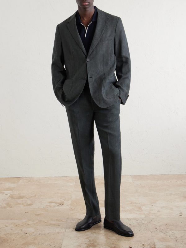 Linen Suit Jacket - OU Linen Suit Jacket - OU