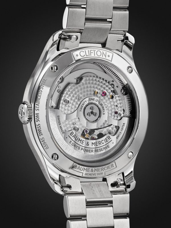 Clifton Automatic 39mm Stainless Steel Watch, Ref. No. 10792 - BK