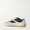 Suede-Trimmed Shell Sneakers - BK