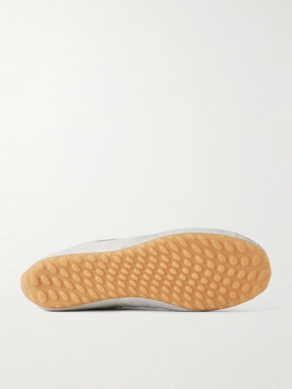 Suede-Trimmed Shell Sneakers - E1