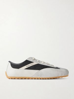 Suede-Trimmed Shell Sneakers Suede-Trimmed Shell Sneakers