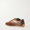 Suede-Trimmed Shell Sneakers - BK